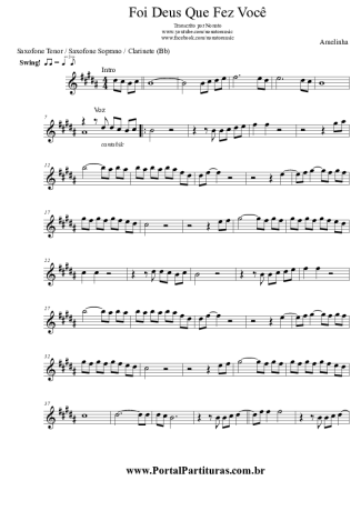 Amelinha  score for Clarinet (Bb)