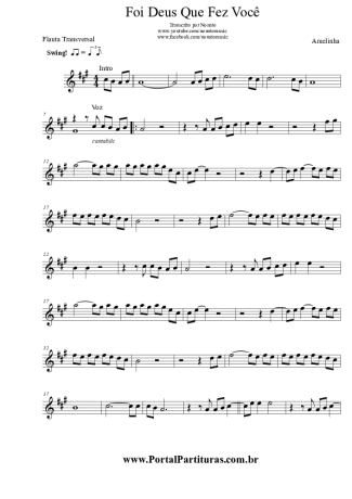 Amelinha  score for Flute