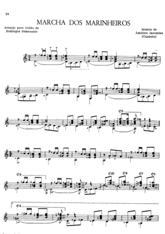 Américo Jacomino  score for Acoustic Guitar