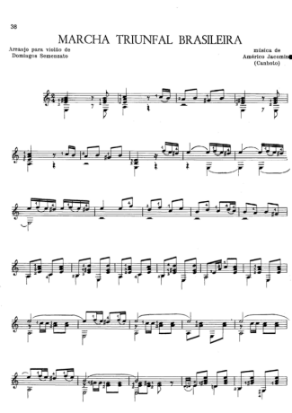 Américo Jacomino Marcha Triunfal Brasileira score for Acoustic Guitar