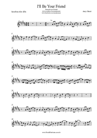 Amy Grant I´ll Be Your Friend score for Alto Saxophone
