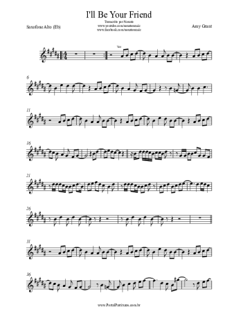 Amy Grant I´ll Be Your Friend score for Alto Saxophone