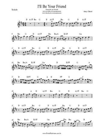 Amy Grant I´ll Be Your Friend score for Keyboard