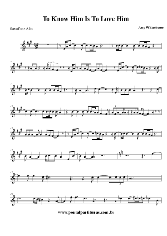 Amy Winehouse  score for Alto Saxophone