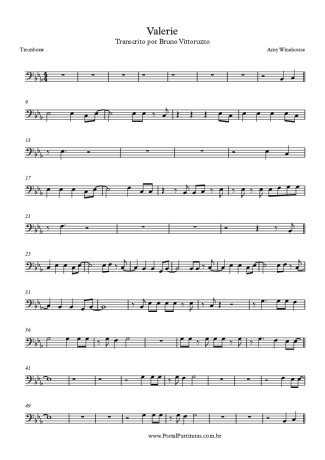 Amy Winehouse  score for Trombone