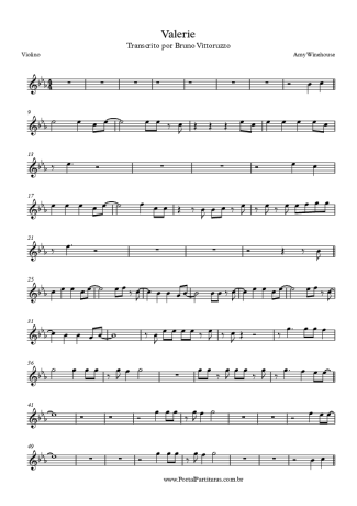 Amy Winehouse  score for Violin