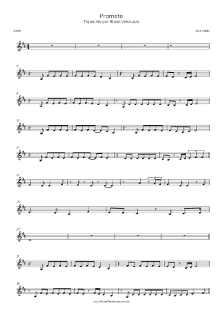Ana Vilela Promete score for Harmonica