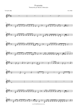 Ana Vilela  score for Trumpet