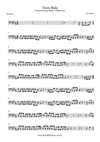 Ana Vilela  score for Trombone