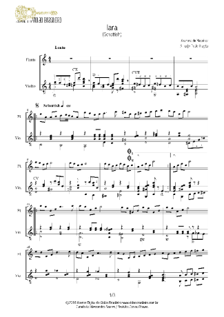 Anacleto de Medeiros Iara score for Flute
