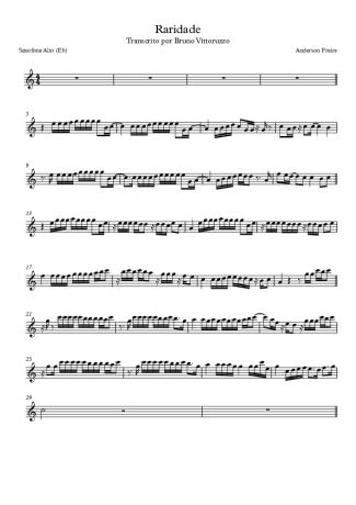 Anderson Freire Raridade score for Saxofone Alto (Eb)