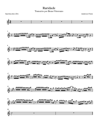 Anderson Freire Raridade score for Alto Saxophone