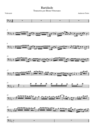 Anderson Freire Raridade score for Cello