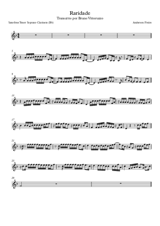 Anderson Freire Raridade score for Clarinet (Bb)