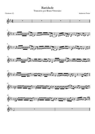 Anderson Freire Raridade score for Clarinet (C)