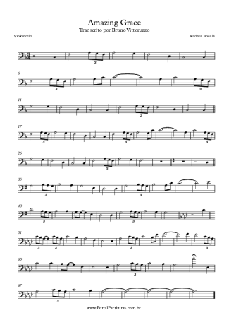 Andrea Bocelli  score for Cello