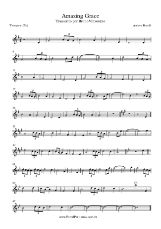 Andrea Bocelli  score for Trumpet