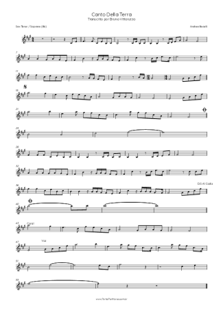 Score for Tenor Saxophone Soprano (Bb)