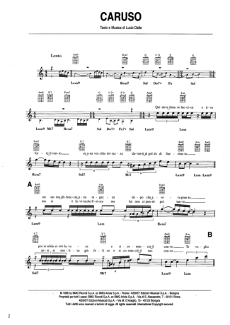 Andrea Bocelli  score for Keyboard