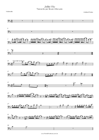 Andrea Fontes João Viu score for Cello