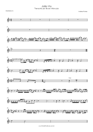 Andrea Fontes João Viu score for Clarinet (C)