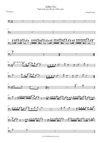 Andrea Fontes João Viu score for Trombone