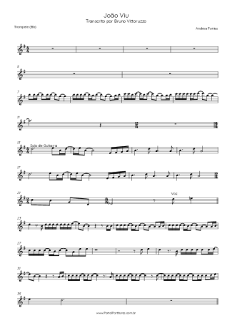 Andrea Fontes João Viu score for Trumpet