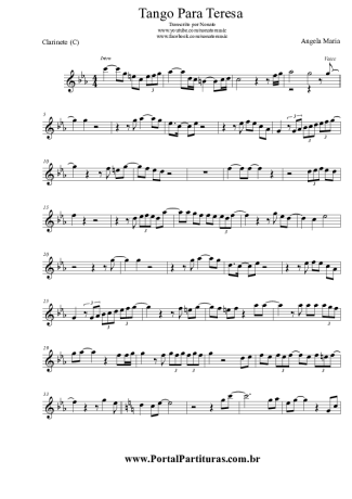 Angela Maria  score for Clarinet (C)