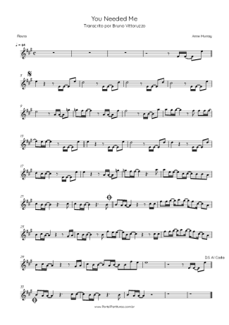 Anne Murray  score for Flute