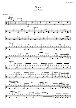 Score for Drums