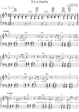 Anouk  score for Piano
