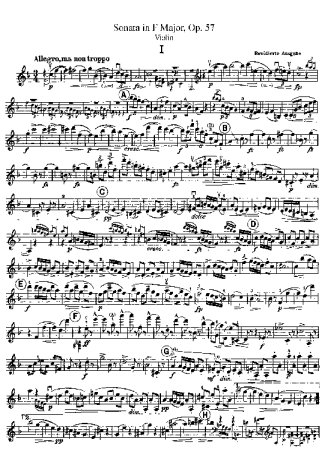 Antonín Dvořák  score for Violin