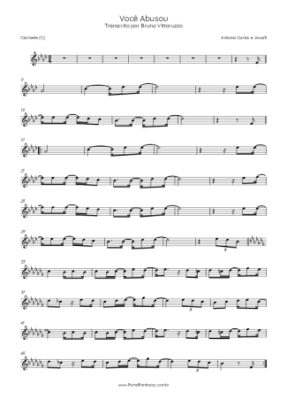 Score for Clarinet (C)