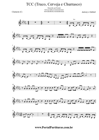 Antony e Gabriel  score for Clarinet (C)