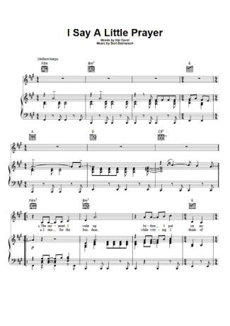 Aretha Franklin  score for Piano