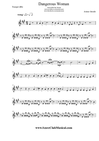 Ariana Grande  score for Trumpet