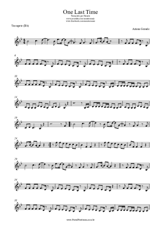 Ariana Grande  score for Trumpet