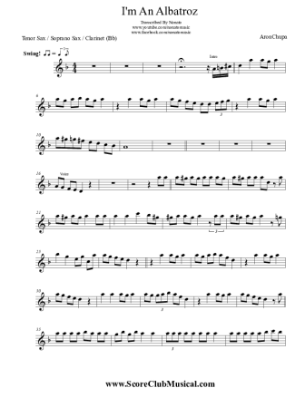 AronChupa  score for Clarinet (Bb)
