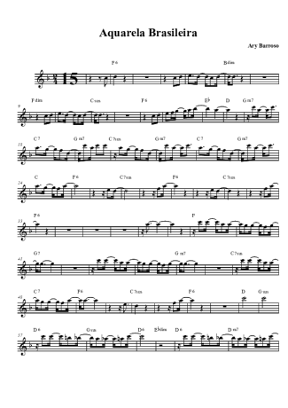 Ary Barroso  score for Tenor Saxophone Soprano (Bb)