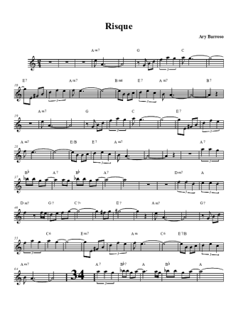 Ary Barroso Risque score for Tenor Saxophone Soprano (Bb)