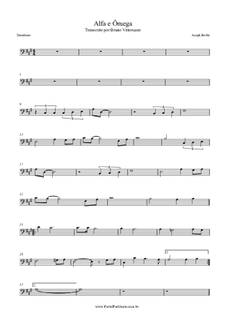 Asaph Borba Alfa E Ômega score for Trombone