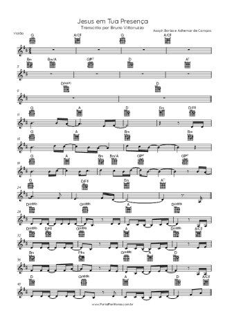 Asaph Borba e Adhemar de Campos  score for Acoustic Guitar