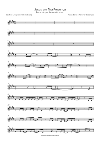 Asaph Borba e Adhemar de Campos  score for Tenor Saxophone Soprano (Bb)