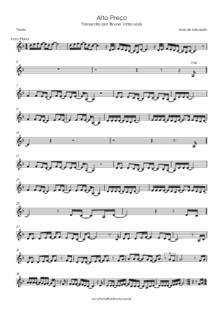 Asas da Adoração  score for Flute