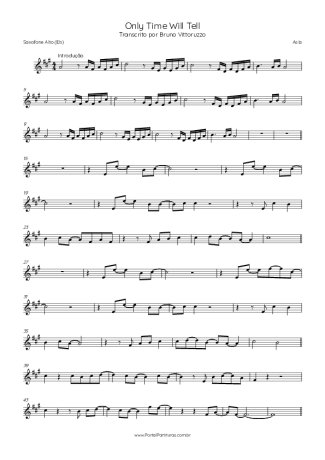 Score for Alto Saxophone