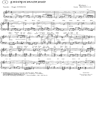 Astor Piazzolla Preparense score for Piano