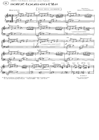 Astor Piazzolla  score for Piano