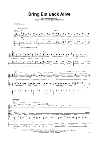 Audioslave  score for Guitar