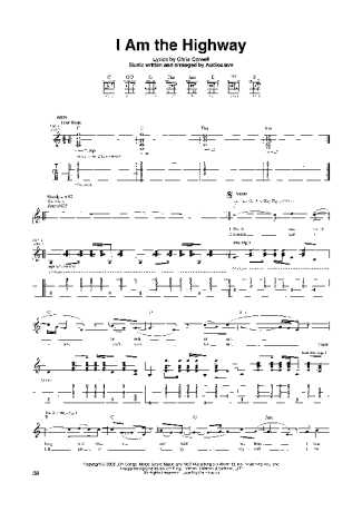 Audioslave  score for Guitar