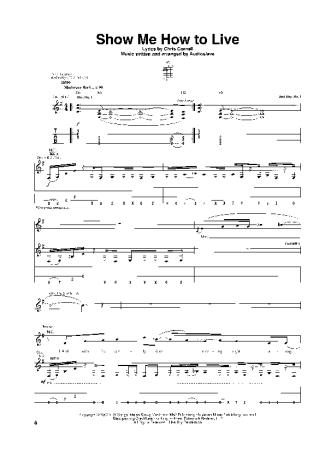 Audioslave  score for Guitar